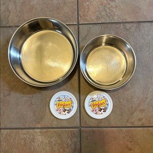 Boots & Barkley Silver Pet Bowl Set